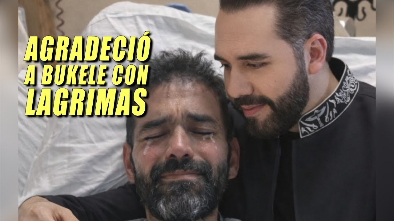 Julio Cesar agradeció entre lagrimas al presidente Bukele por traerlo de regreso a El Salvador