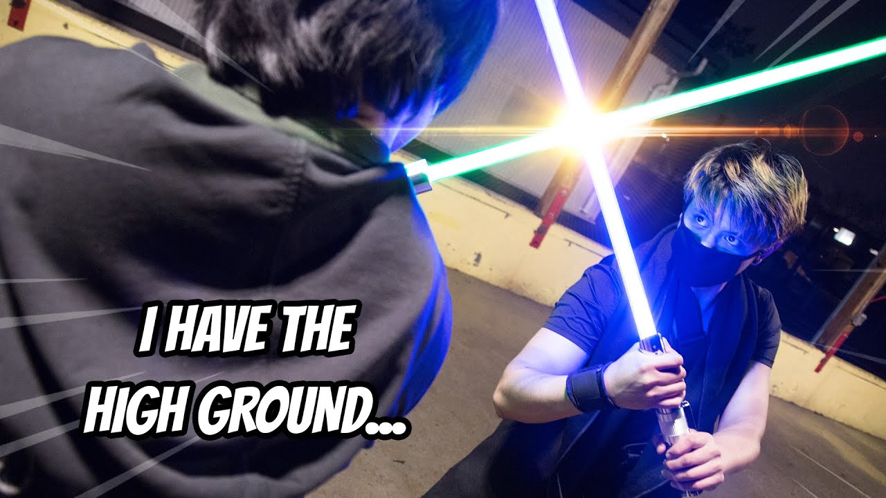 CREATING A LIGHTSABER FIGHT CHALLENGE | TGYK TOPICS