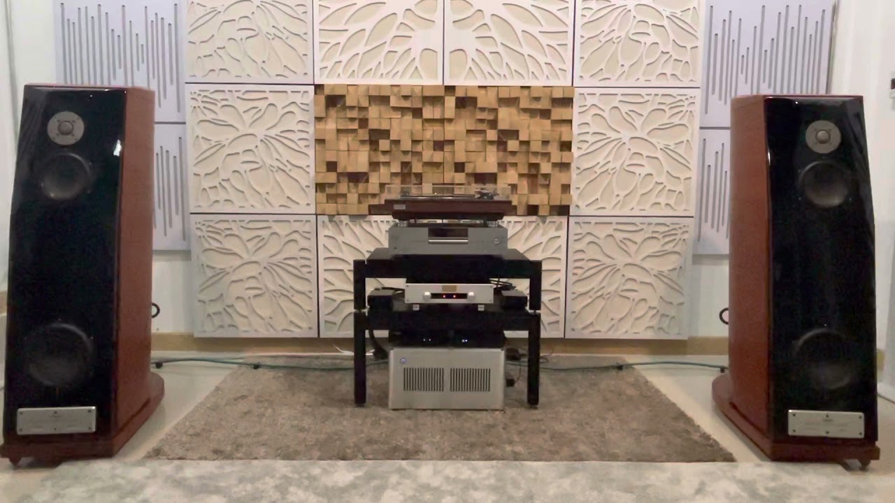 Usher 8571 II diamond with power amp Rotel RB1590