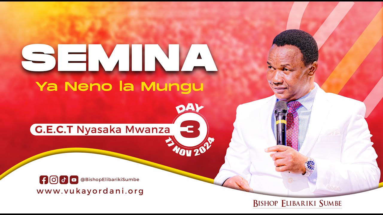 🔴LIVE | SEMINA YA KUONDOA VIZUIZI VYA ADUI | G.E.C.T NYASAKA JIJINI MWANZA | DAY 3 | 17 NOV 2024