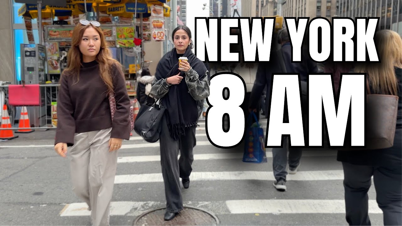 NEW YORK CITY Walking Tour [4K] - This Is NEW YORK CITY At 8 AM