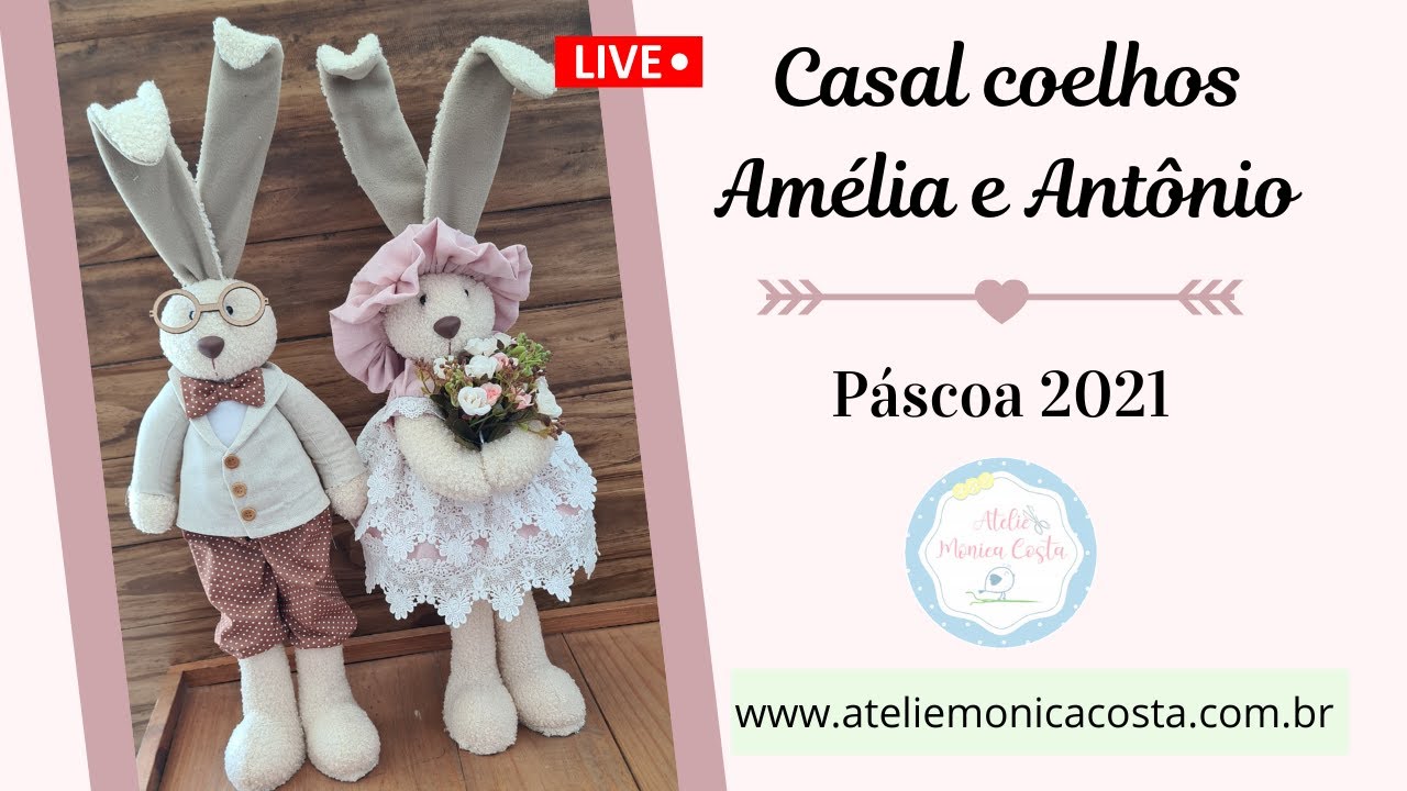 Aprenda a fazer uma linda coelha - Amélia