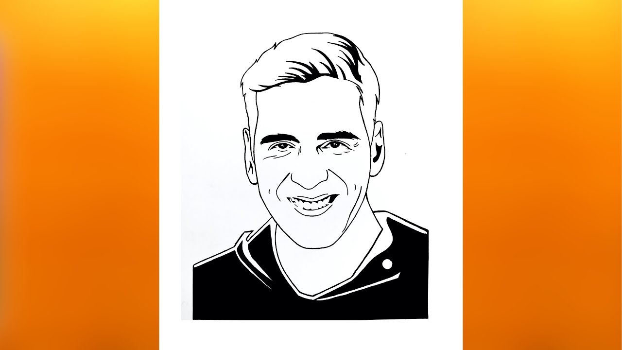 how to draw akshay kumar | akshay kumar drawing | akshay kumar drawing easy | akshay kumar