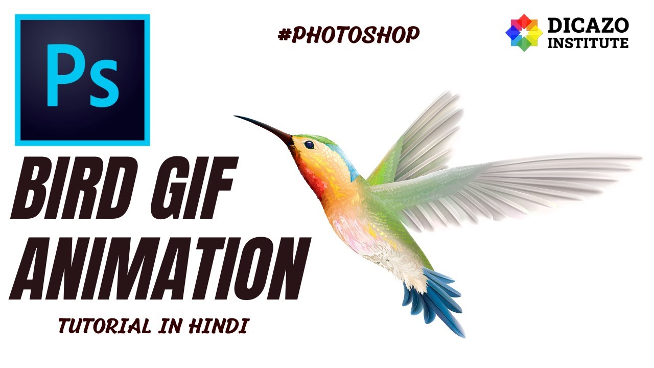How To Make Fly Bird GIF in Photoshop | Animation of Bird GIF | in Hindi | #GIF #photoshop #adobe