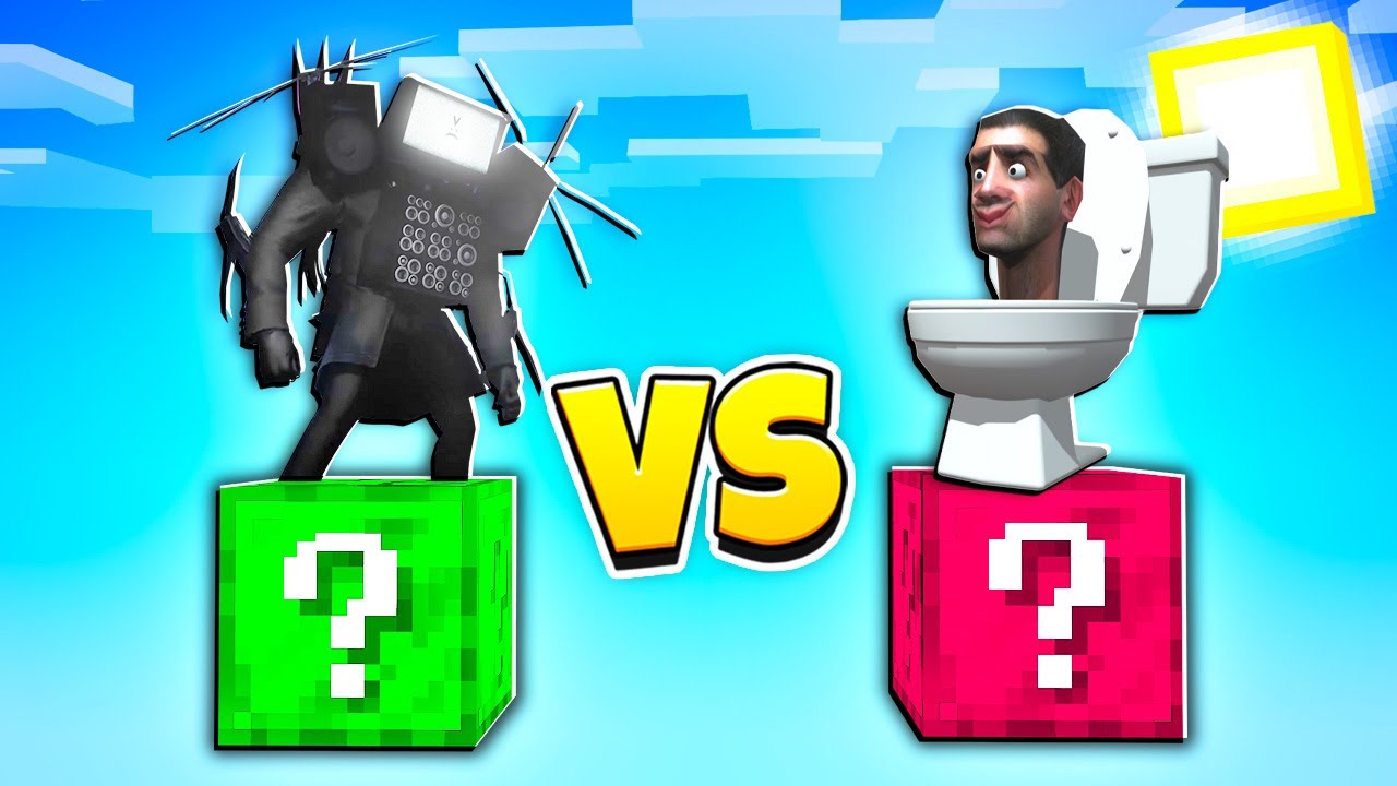 😱 НЕВЕРОЯТНАЯ БИТВА: Лаки Блок ТИТАН vs СКИБИДИ ТУАЛЕТ в Майнкрафт ! ВЛАДУС