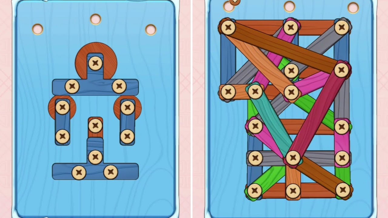 Wood Nuts And Bolts Screw Level 92