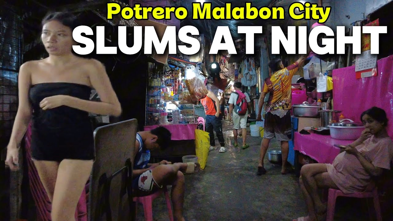 REALITY Life INSIDE SLUMS COMMUNITY 🇵🇭in POTRERO MALABON CITY PHILIPPINES|night walking Tour