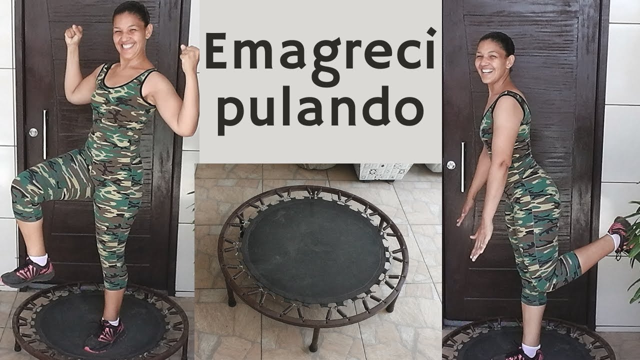 Emagreci pulando - Jump / Exercício aeróbico/ Eu treino em casa - Como eu consegui emagrecer.