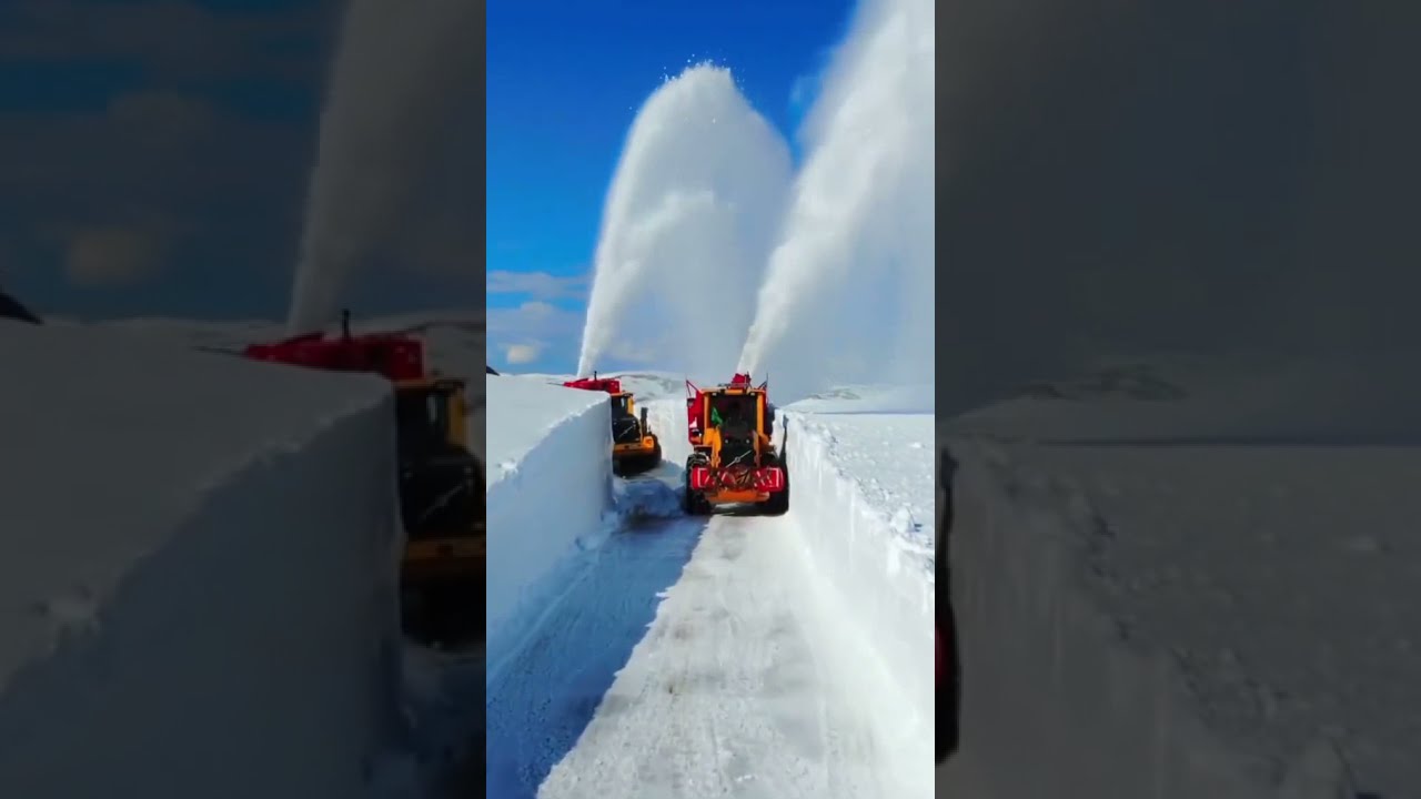 Preparing the Norwegian roads for the summer❄️☀️😍🏔🇳🇴 #norway #norge #usa #travel #trending #tour