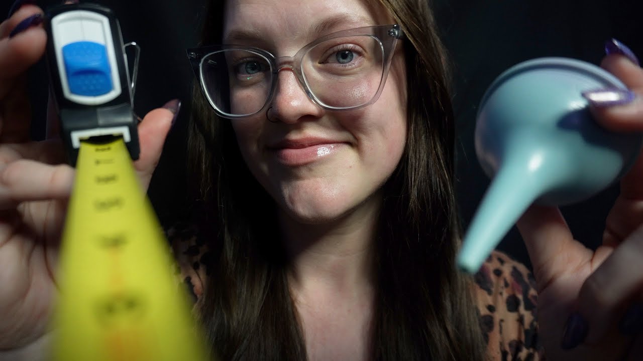 ASMR Unpredictable Eye Exam 👁️ random tingly trigger assortment, no bright lights