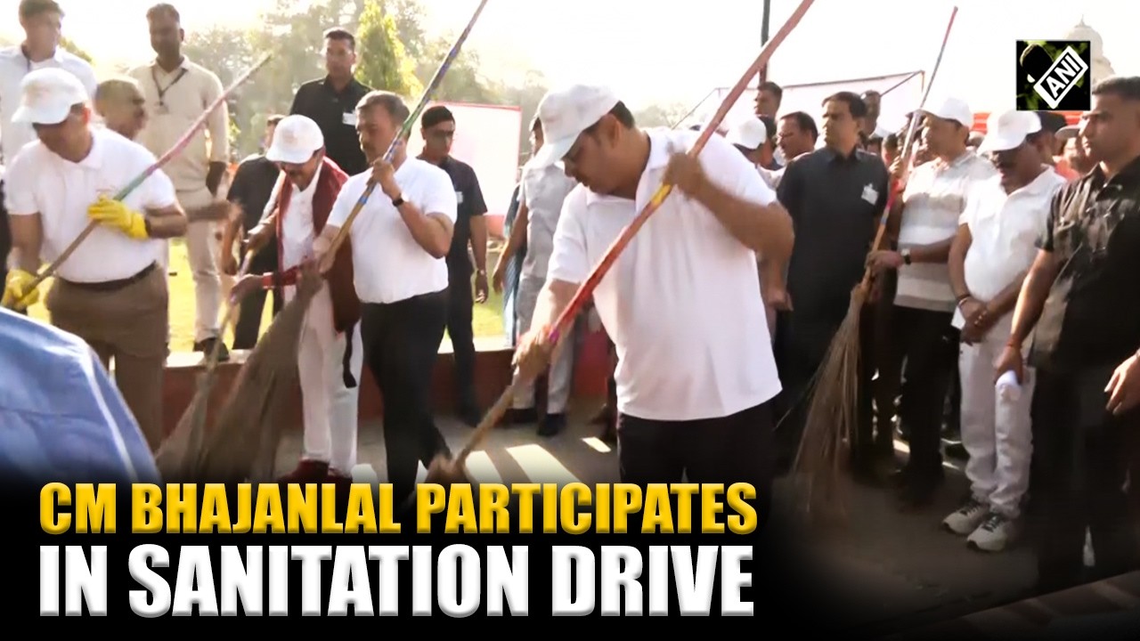 Rajasthan CM Bhajanlal Sharma participates in cleanliness drive as he inaugurates Sanitation Week