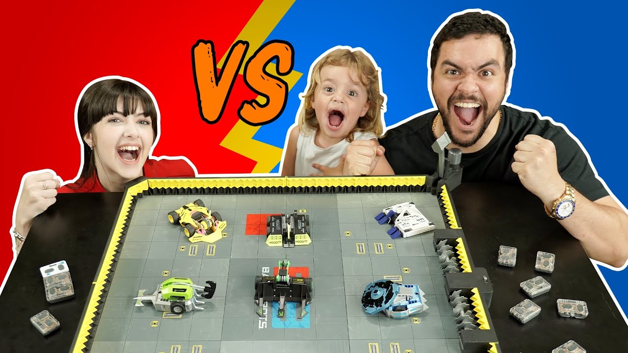 A INCRÍVEL BATALHA COM ROBÔS DE VERDADE !!! (MENINOS VS MENINAS)