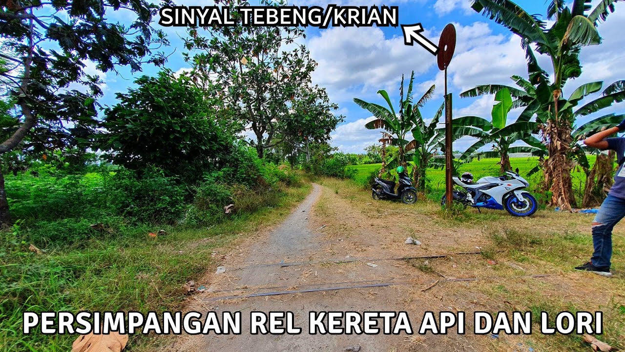 PERSIMPANGAN JALUR KERETA API & LORI | PERCABANGAN STASIUN WINONGO KE PG MADUKISMO, YOGYAKARTA