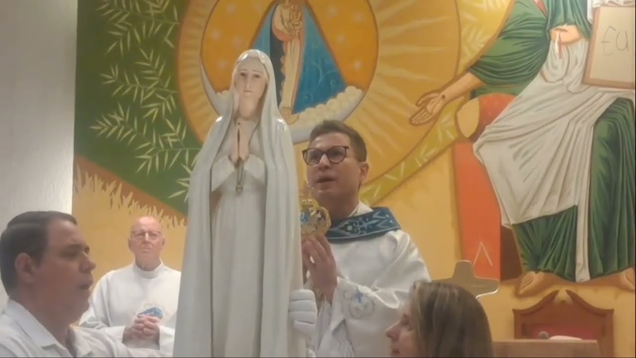 PADRE ALESSANDRO RECEBE A IMAGEM PEREGRINA DE FÁTIMA EM LONDRINA. PR