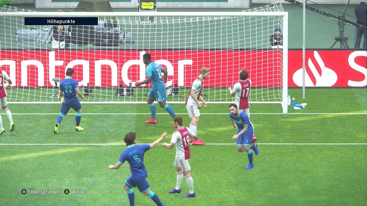 PES 2019 Pesgalaxy Patch - Borussia Dortmund vs  Ajax Amsterdam - Highlights - Pro Evolution Soccer