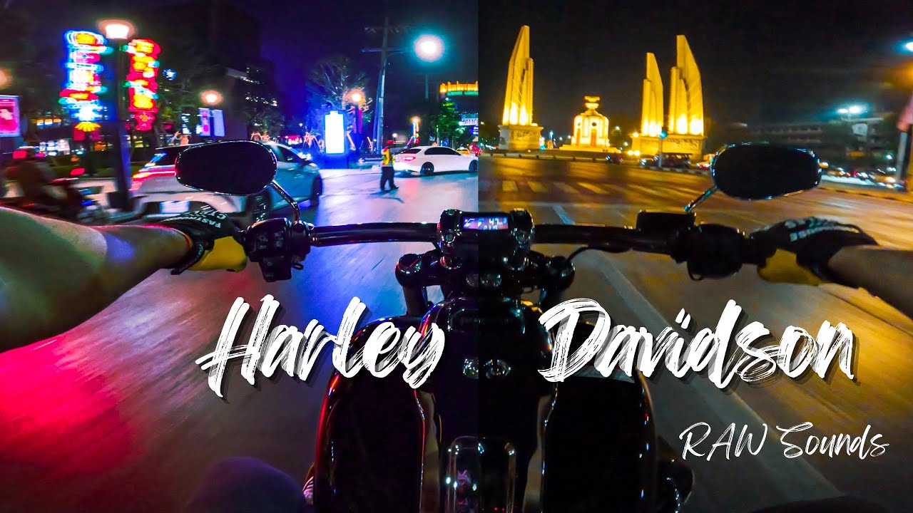 RAW Sound! Harley-Davidson Breakout 117 | Night Ride Through Bangkok's Streets