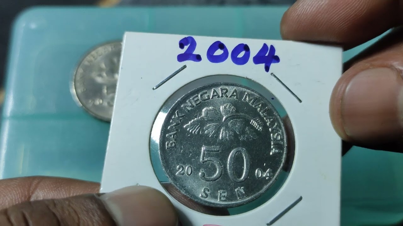 Duit 50sen bunga raya siri 2.. extra Dot@melekat magnet (2005)