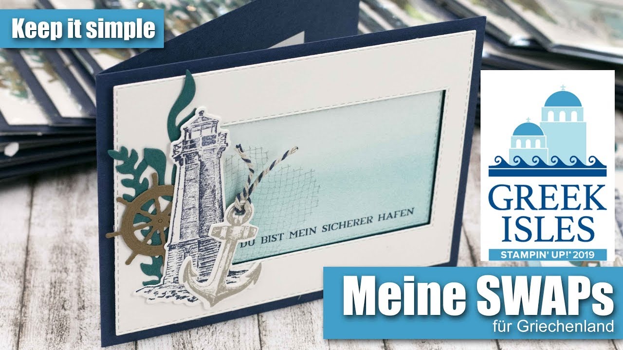 Meine SWAPs für Griechenland | Setz die Segel | Maritime Karte | Stampin' Up!