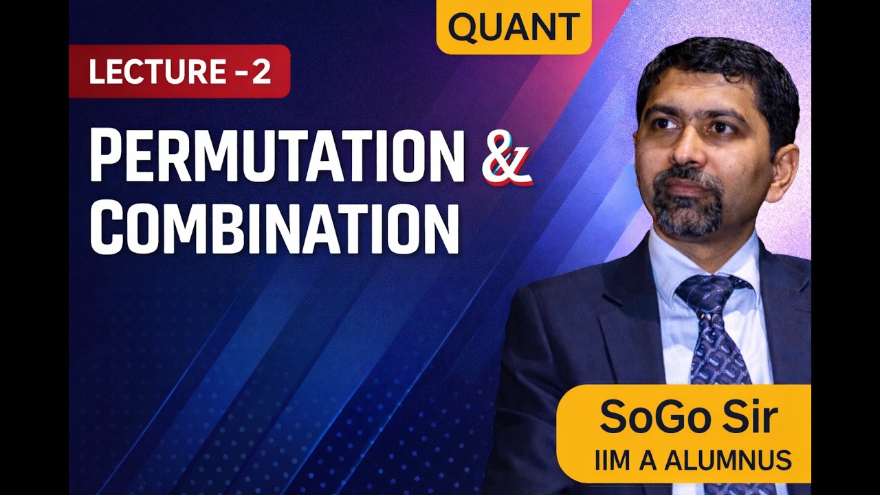 Permutation & Combination | Lecture - 2 | Combination | Quant | CAT | Sony Goyal | MissionCAT | P&C