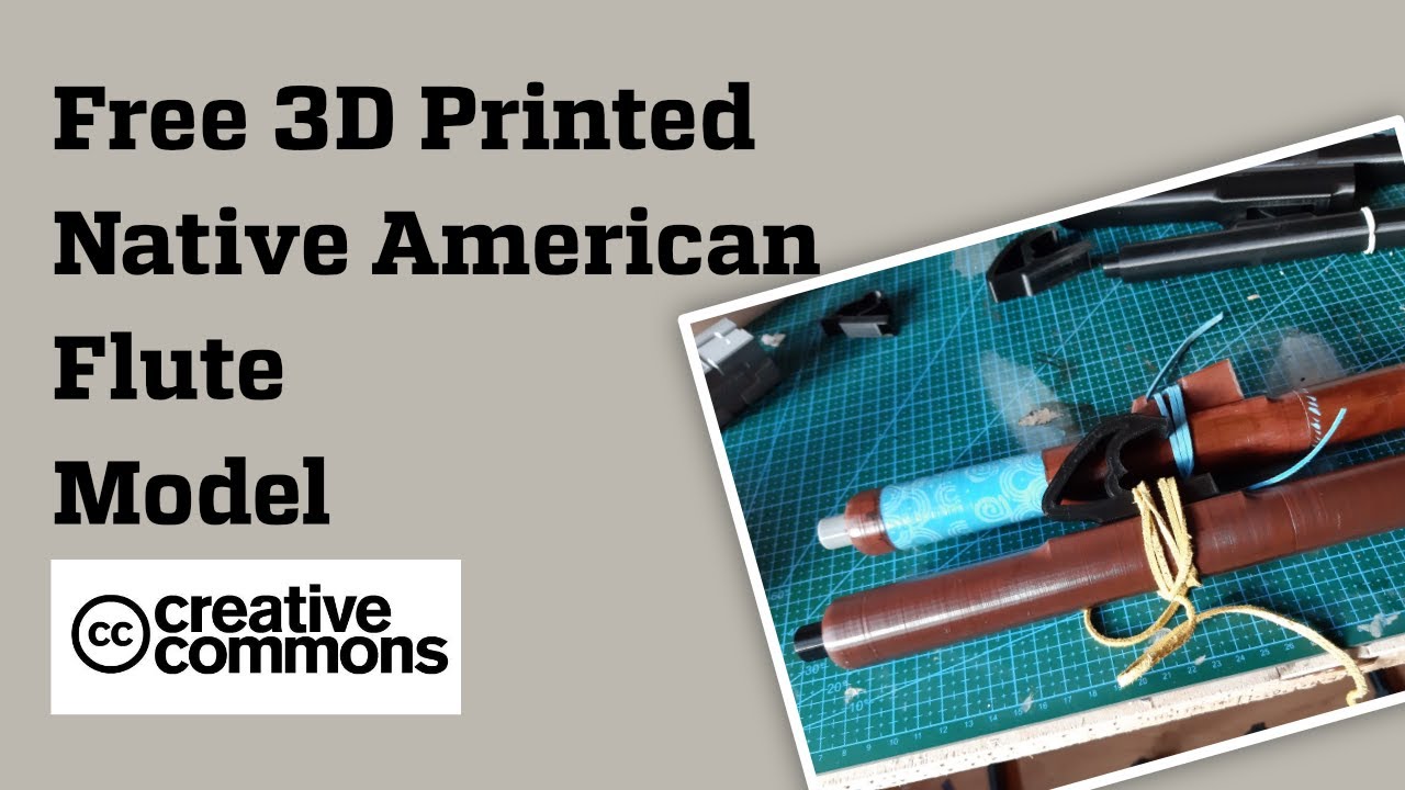 3D Printed Native American Flute - Free Model