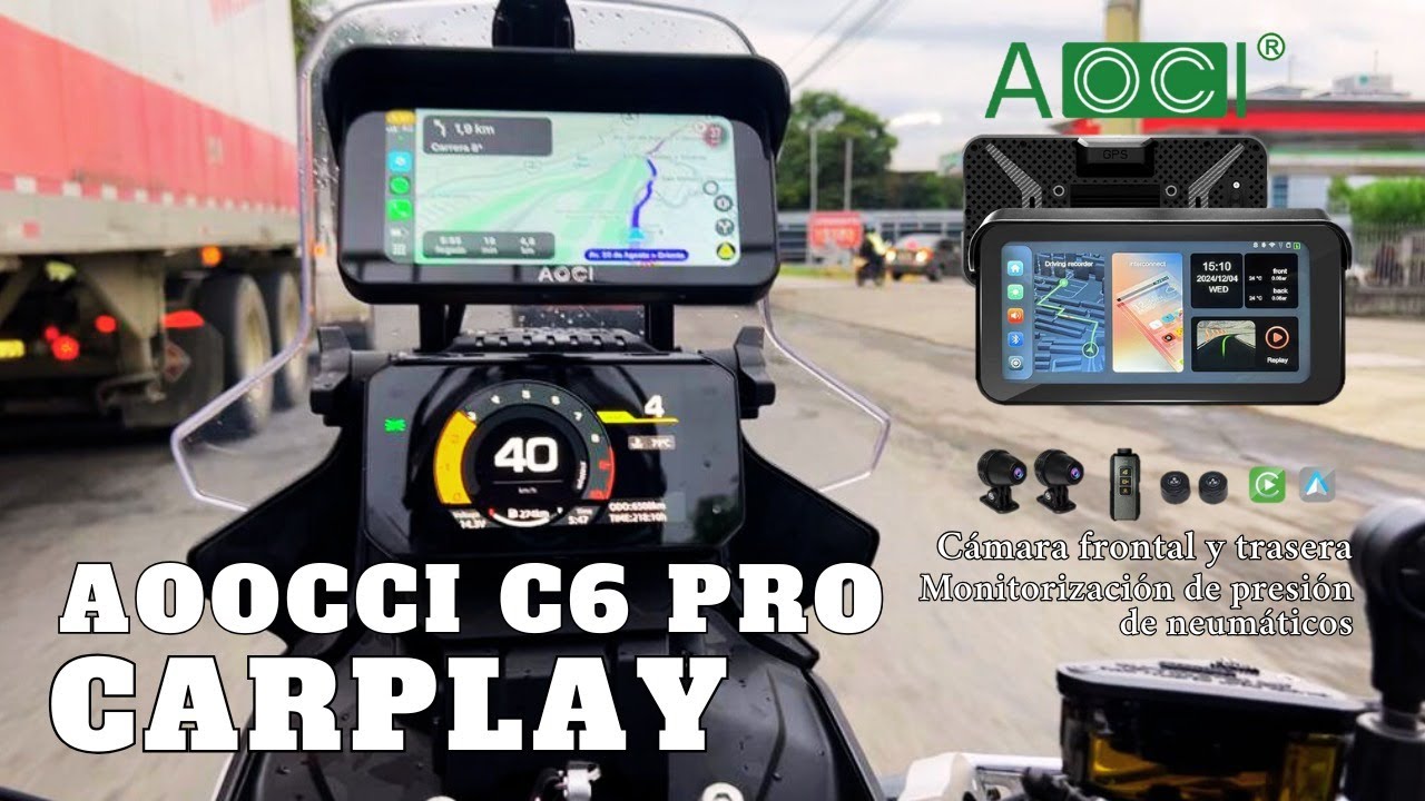 Carplay AOOCCI C6 PRO para nuestra CFMOTO 450 MT - ¿El mas completo del mercado? 28% de descuento