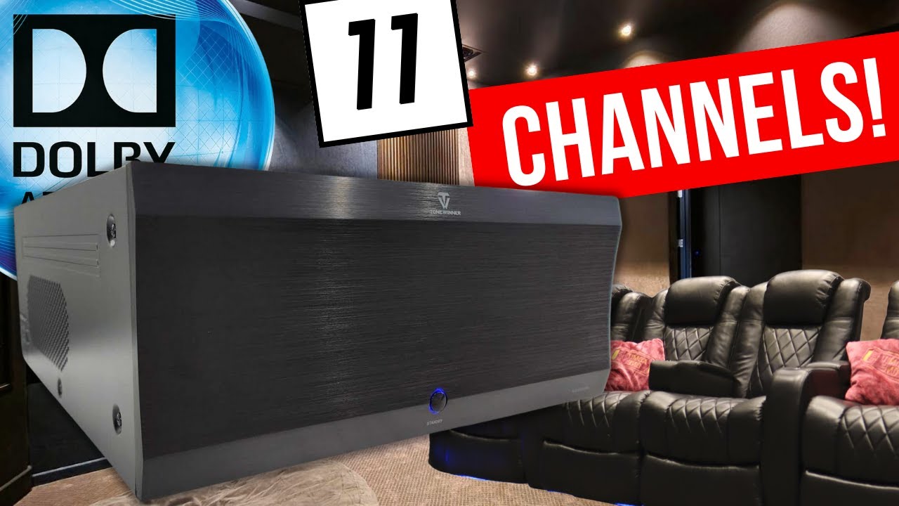 Affordable 11 Channel Home Theater Amplifier.  Complete DOLBY ATMOS in one AMP !  ToneWinner 8300 !!