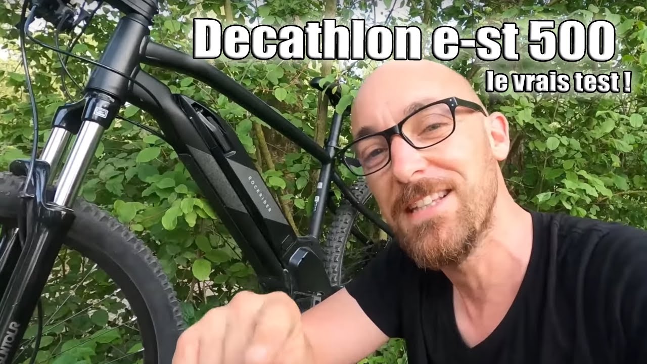 Velo electrique decathlon le vtt rockrider e-st 500 2022 ! nouveau vélo tout terrain decath #velo