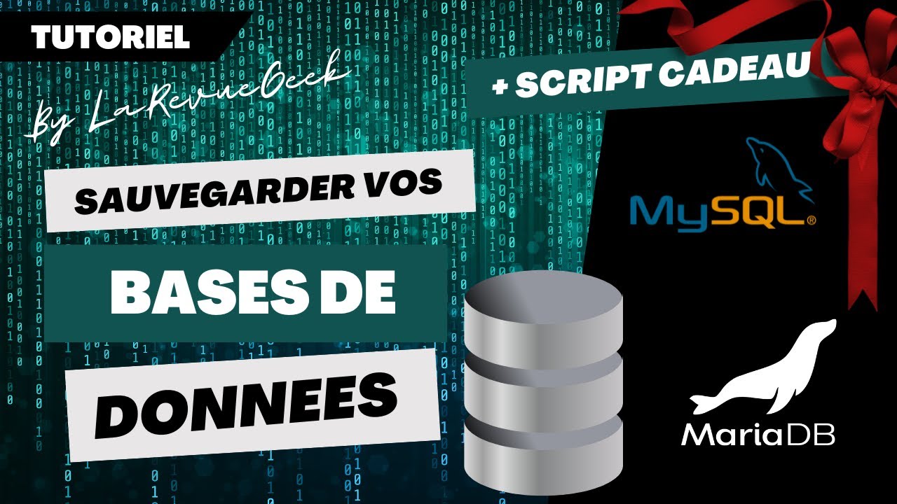 Comment sauvegarder une base de donn&eacute;es MySQL comme un PRO + Bonus je partage un script gratuit !