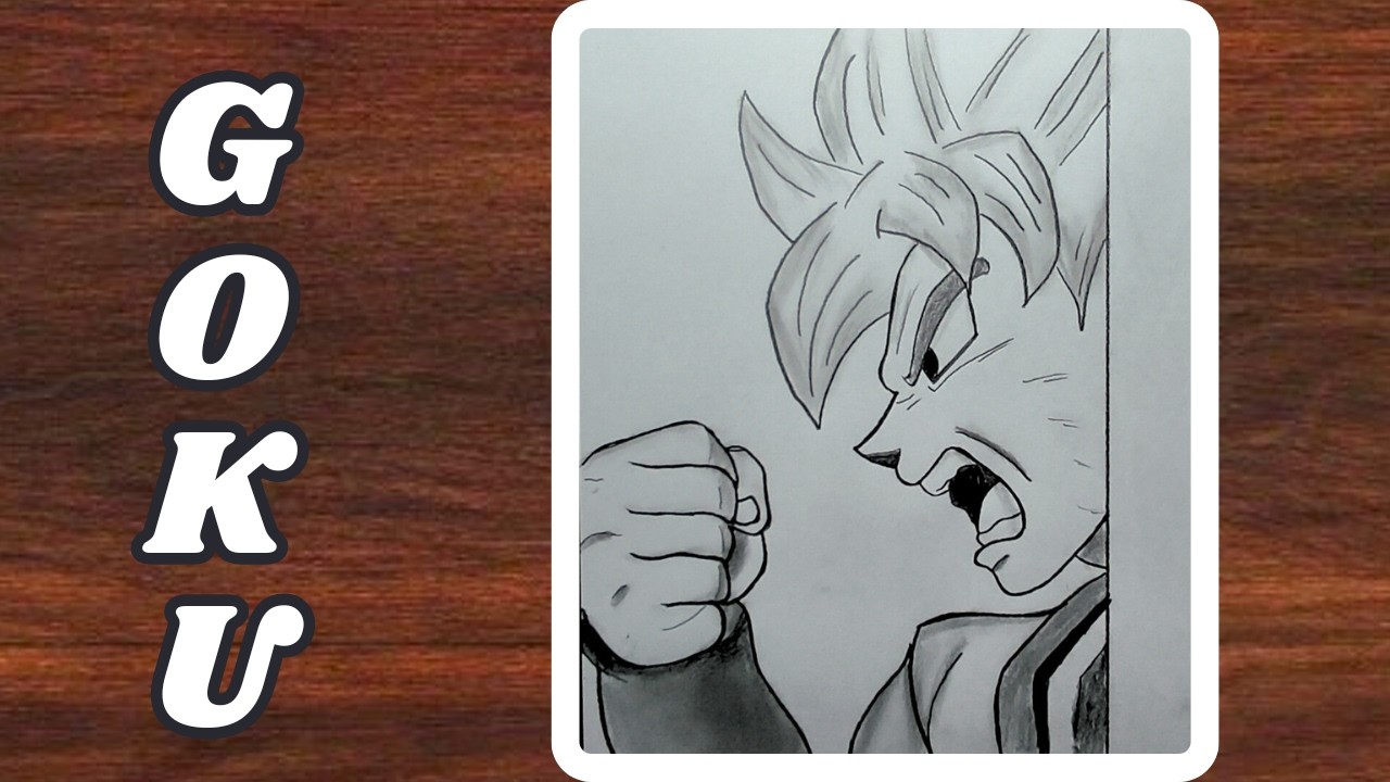 Goku drawing | How to draw Goku Super Saiyan drawing | Dragon ball | Pencil drawing | Anime drawing