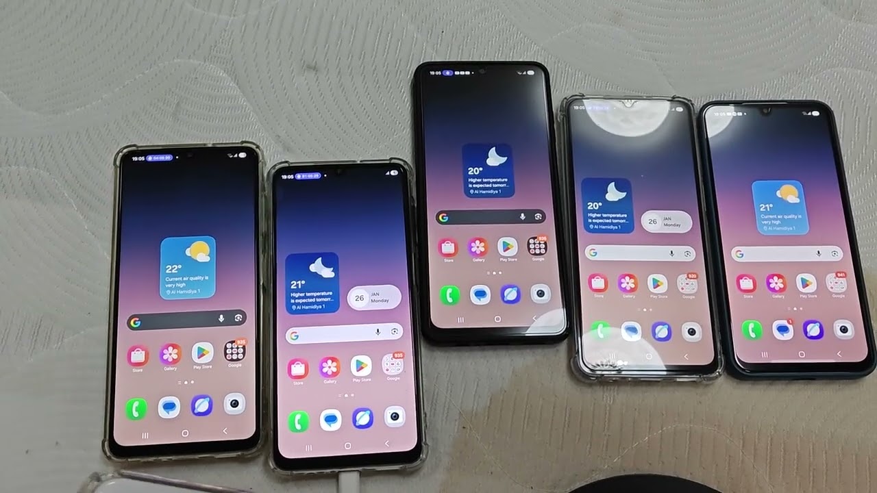 Samsung Galaxy A06 and Galaxy A06 and Galaxy A07 and Galaxy A07 and Galaxy A16 5G