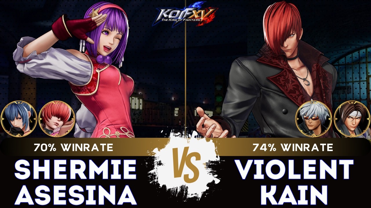 KOF XV ▰ SHERMIE ASESINA (Athena/Leona/Shermie) 🆚 VIOLENT KAIN (Iori/K'/Kyo)🎞️Replay Match - 2/26