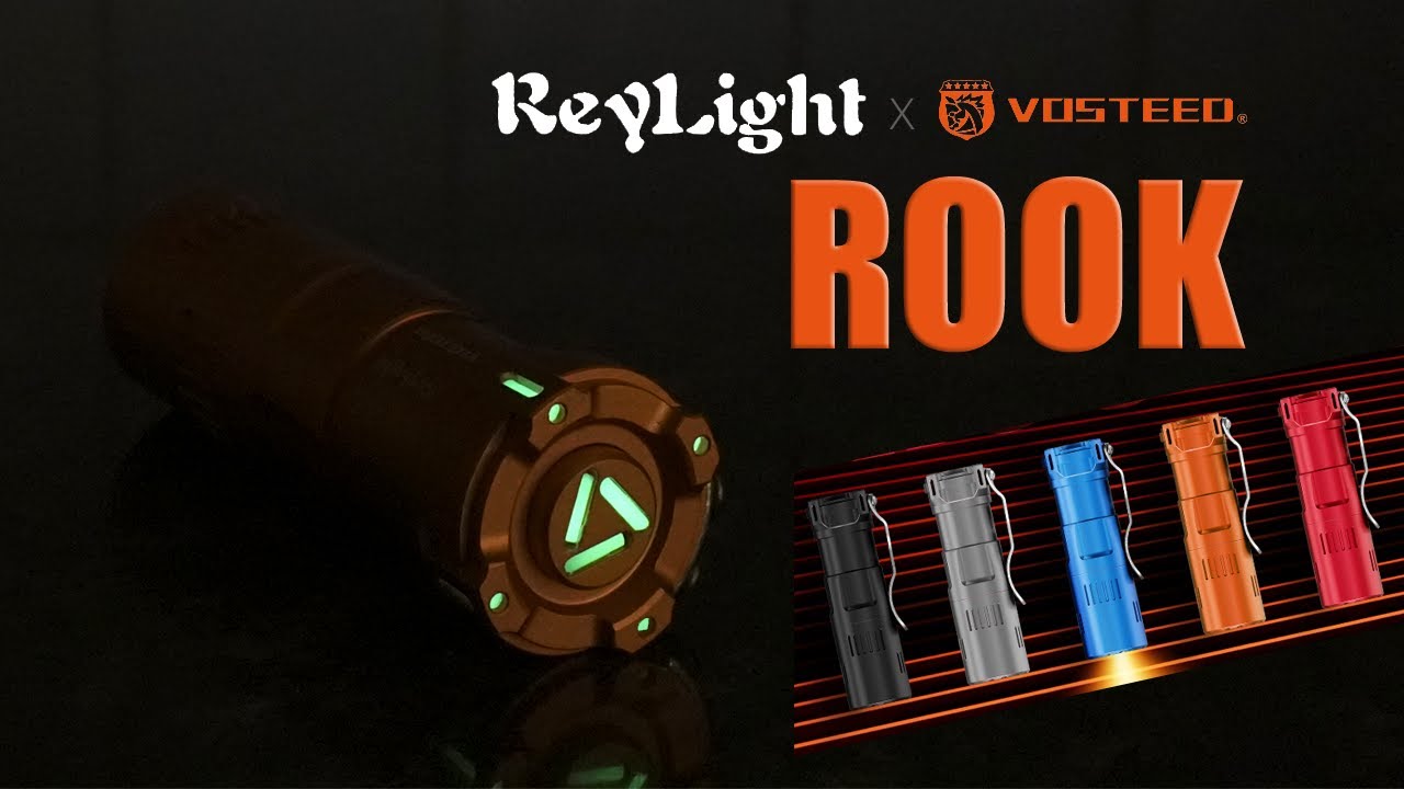 ReyLight x VOSTEED ROOK - 3 x XPL HI LEDs - 3000 lumens - Customisable UI & Trit/Glow slots