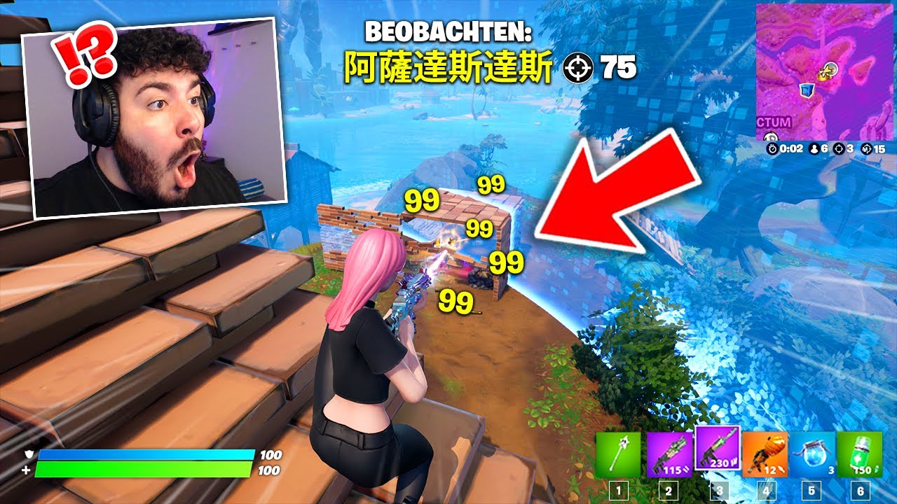 Ich starb und schaute GEGNER in FORTNITE CHINA zu und war SPRACHLOS ...
