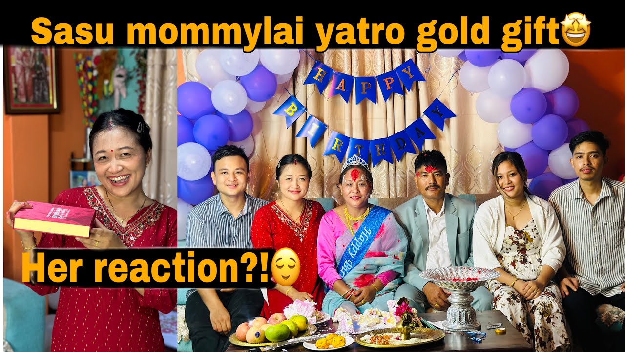 BIRTHDAY SURPRISED CELEBRATION 🎊 SASU MOMMY❣️SABAI FAMILY EKSATHA🥰