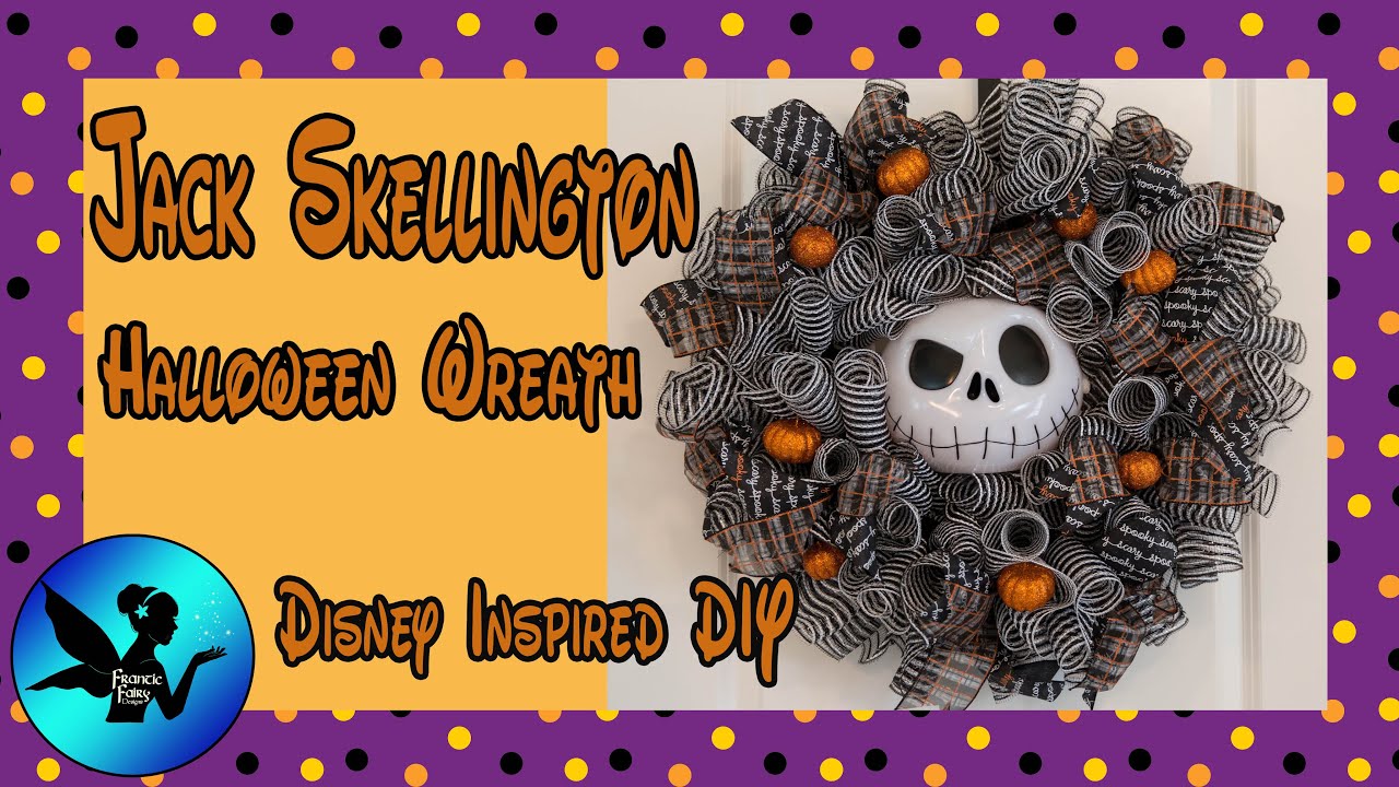 Jack Skellington Halloween Wreath | Disney Inspired DIY