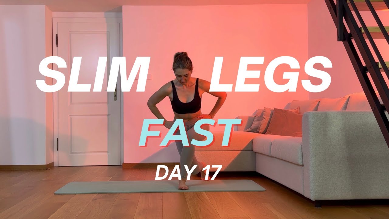 Lose Leg Fat Fast ⚡ 10 Min Slim Legs HIIT Workout | At Home, No Equipment| DAY 17