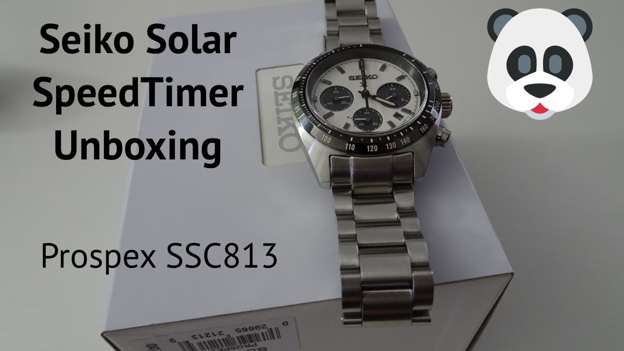 New Seiko Solar Panda Chrono Unboxing (SSC813)