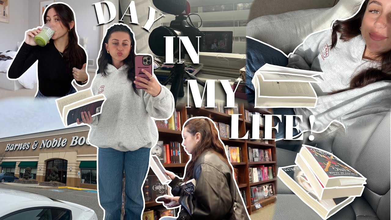 chill day in my life! (barnes trip, book haul, Notion, night routine + more!)