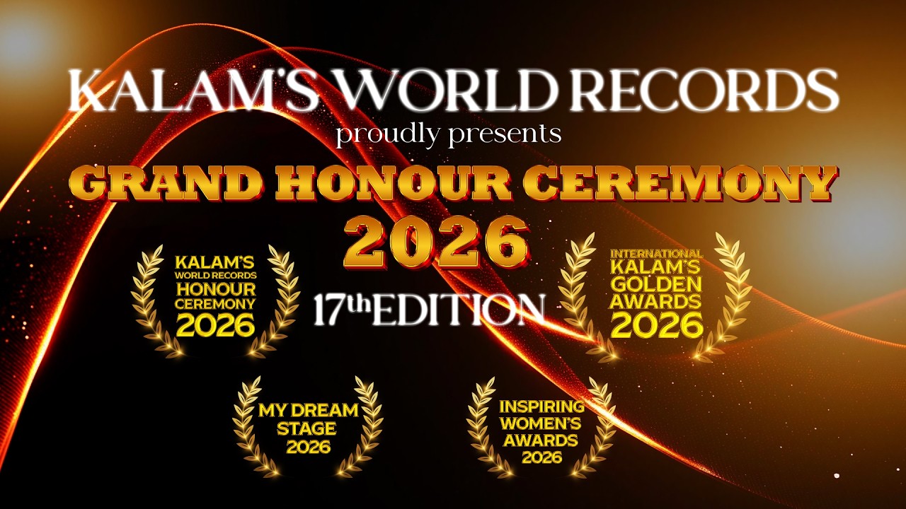 The Grand Award Ceremony | 17th Edition | Kalam's World Records 2026 | Awardees Highlights 🎉🏆