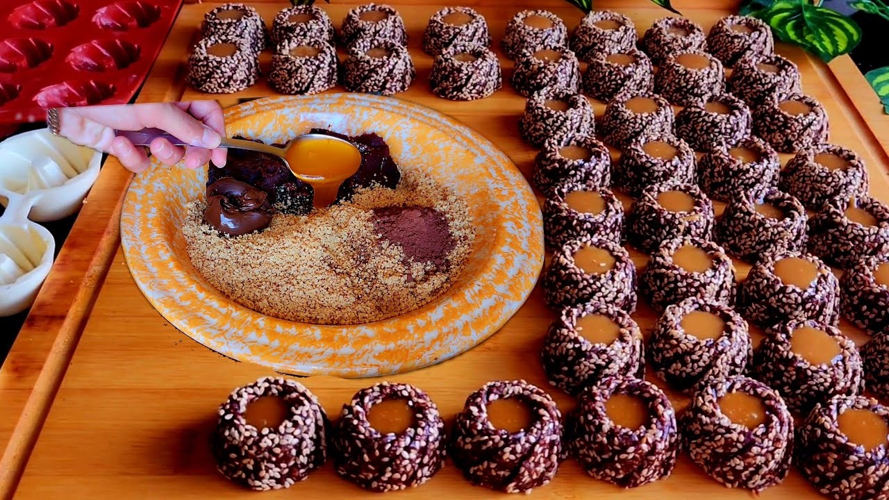 ألذ حلوة لي تهنيك من تمارة  بدون فرن وبلا كثرة قوام/كتجي لذيذة معلكة مقوية متشبعوش منها