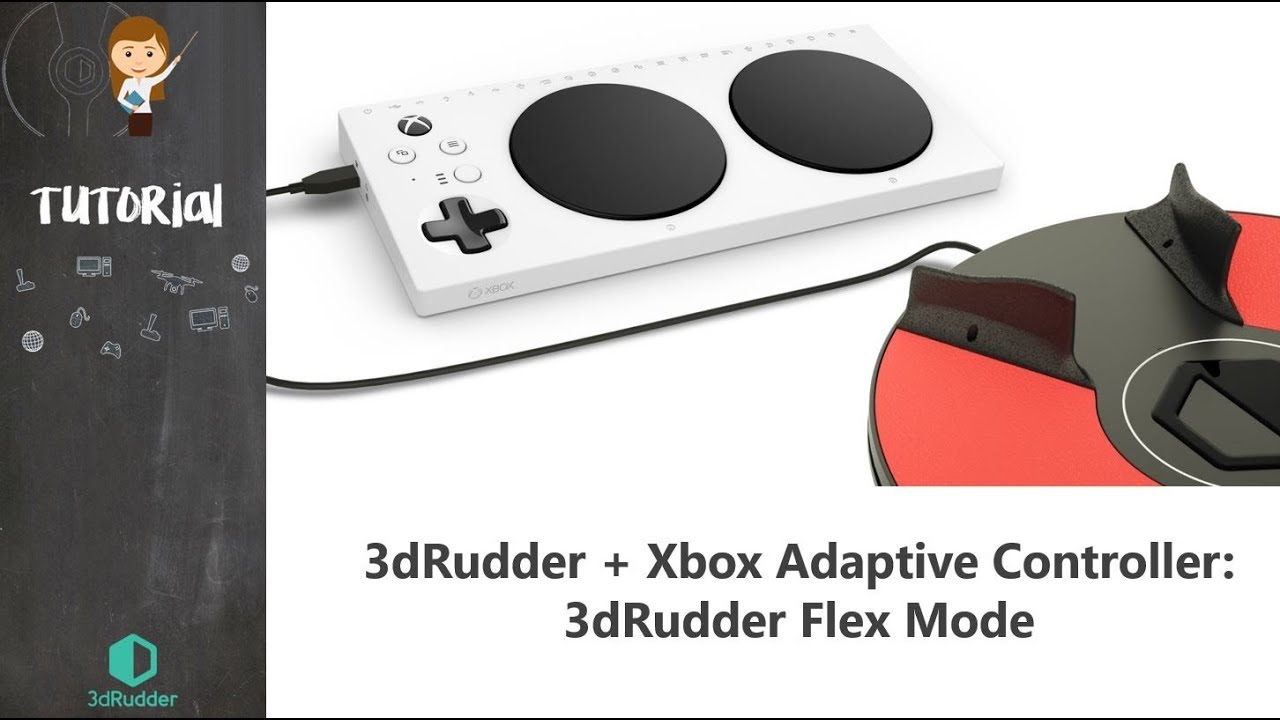 3dRudder + Xbox Adaptive Controller: Flex Mode