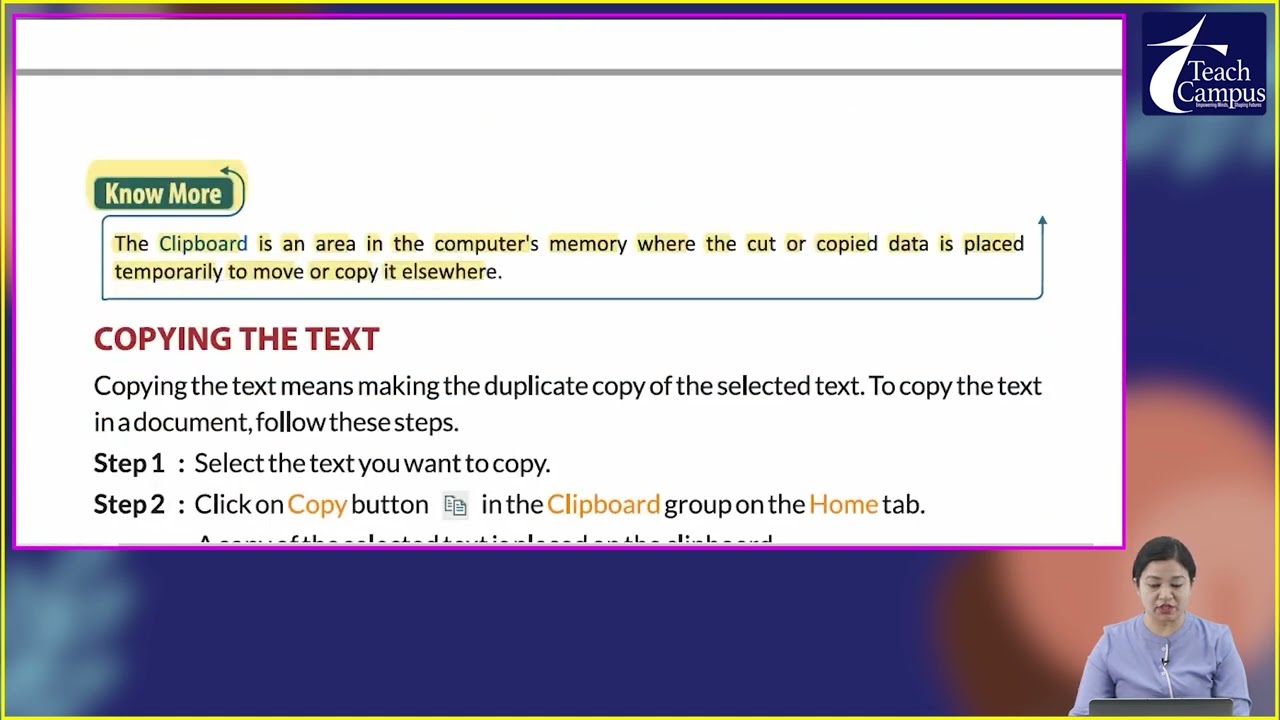 Ch 5 | Sangam Group of Publication  | Computer | Class 03 | Editing in MS Word 2016 | For children