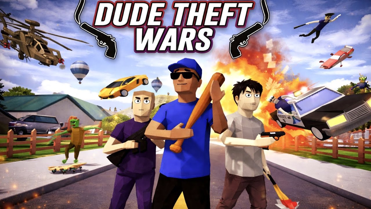 This gta copy game is better than😱😱 gta v Dude theft wars 