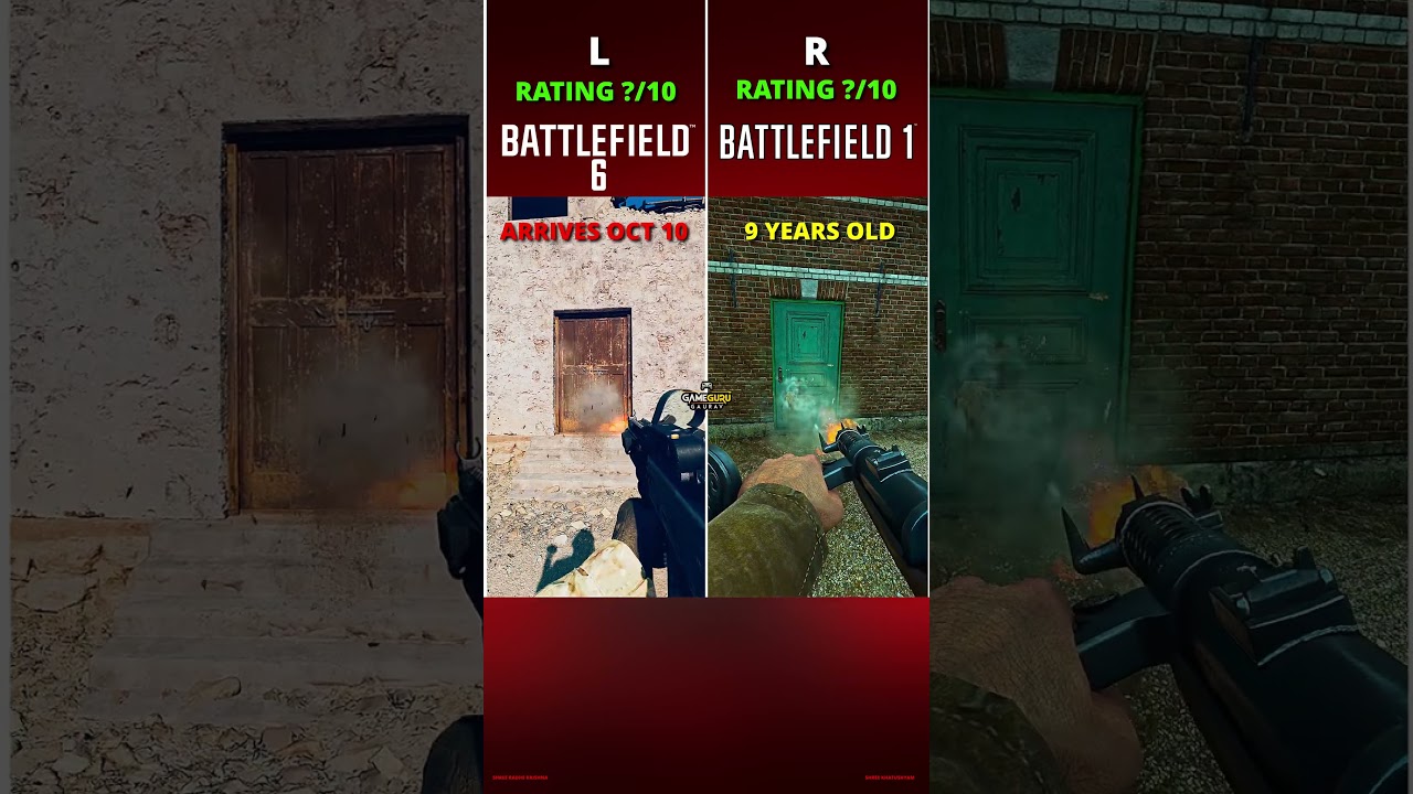 BATTLEFIELD 6 VS BATTLEFIELD 1 || Assault Rifle vs Door #battlefield6