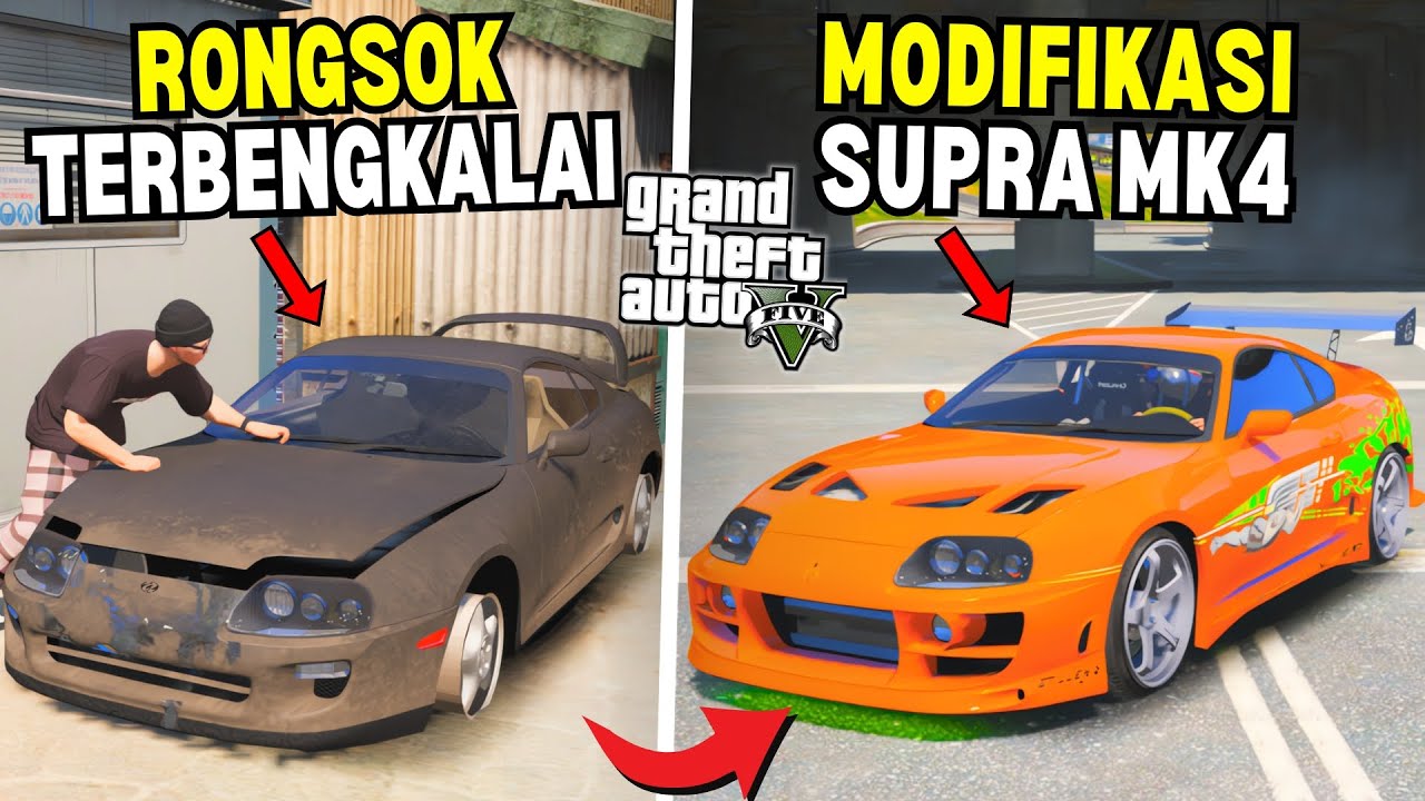Aku Menemukan Mobil Supra Langka Rongsok Terbengkalai di Gudang Kota - GTA 5 MOD