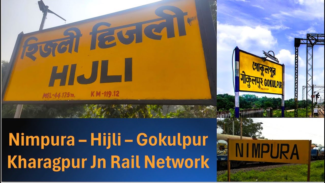 Kharagpur - Nimpura - Hijli - Gokulpur Rail Network - Railway Route Network Near Kharagpur