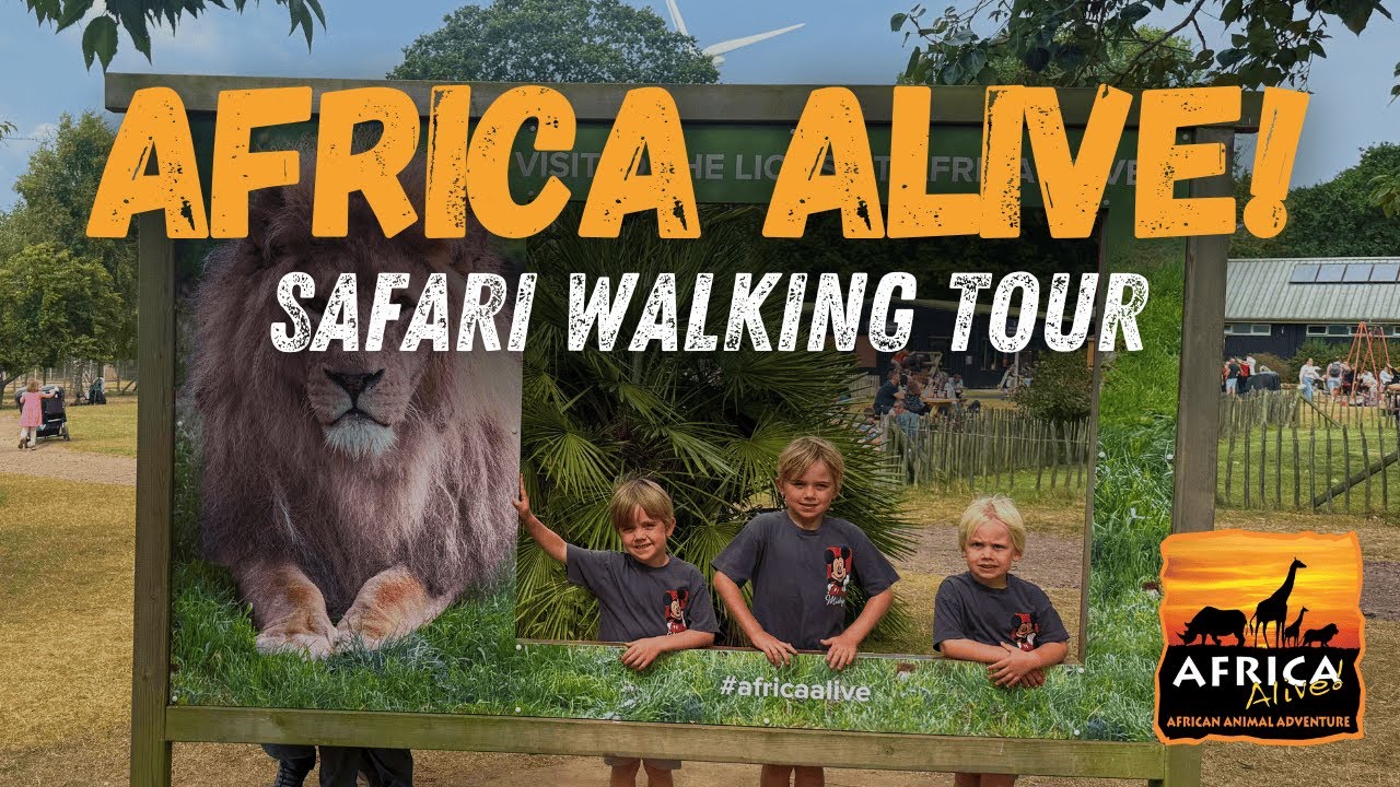 🦁 Africa Alive! | Camping in Kessingland, Lions, Giraffes & Wild Adventures 🌍Family day out