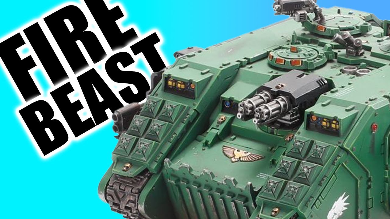 The Land Raider Redeemer is A firey Beast