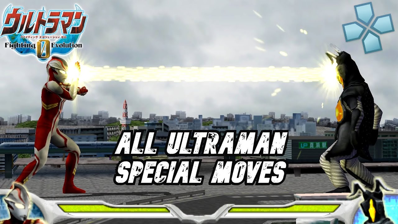 Ultraman: Fighting Evolution 0 (PSP) - All Ultraman Special Moves @ 1080p HD ✔ (PPSSPP)