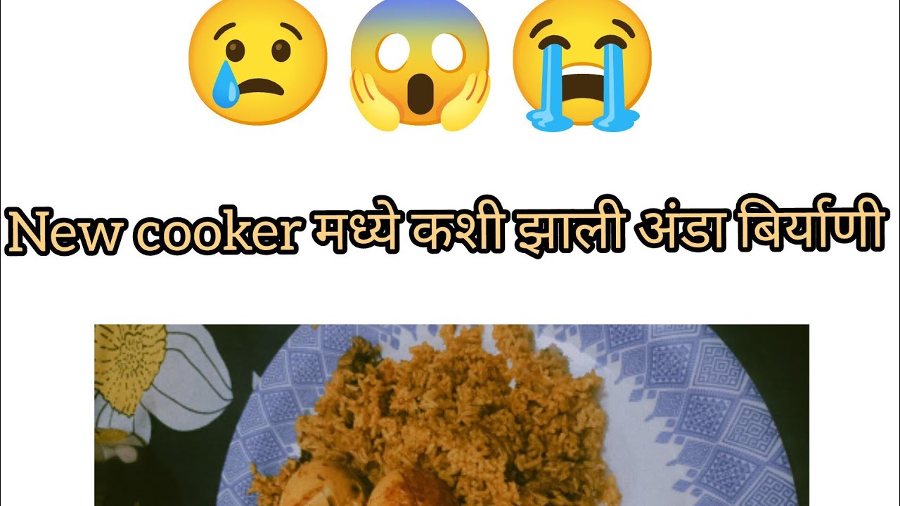 New cooker mdhe anda biryani bagha kashi jali 😢....#vlog#newvlog#biryani #view#for you#Marathi